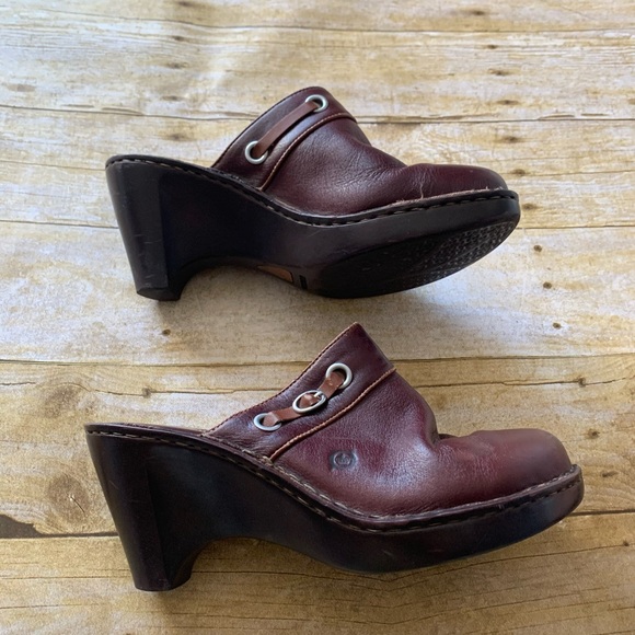 born wedge clogs